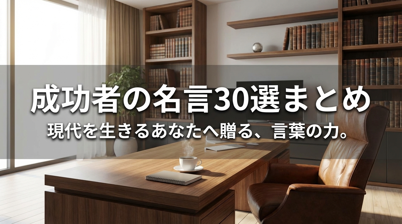 成功者の名言30選まとめ