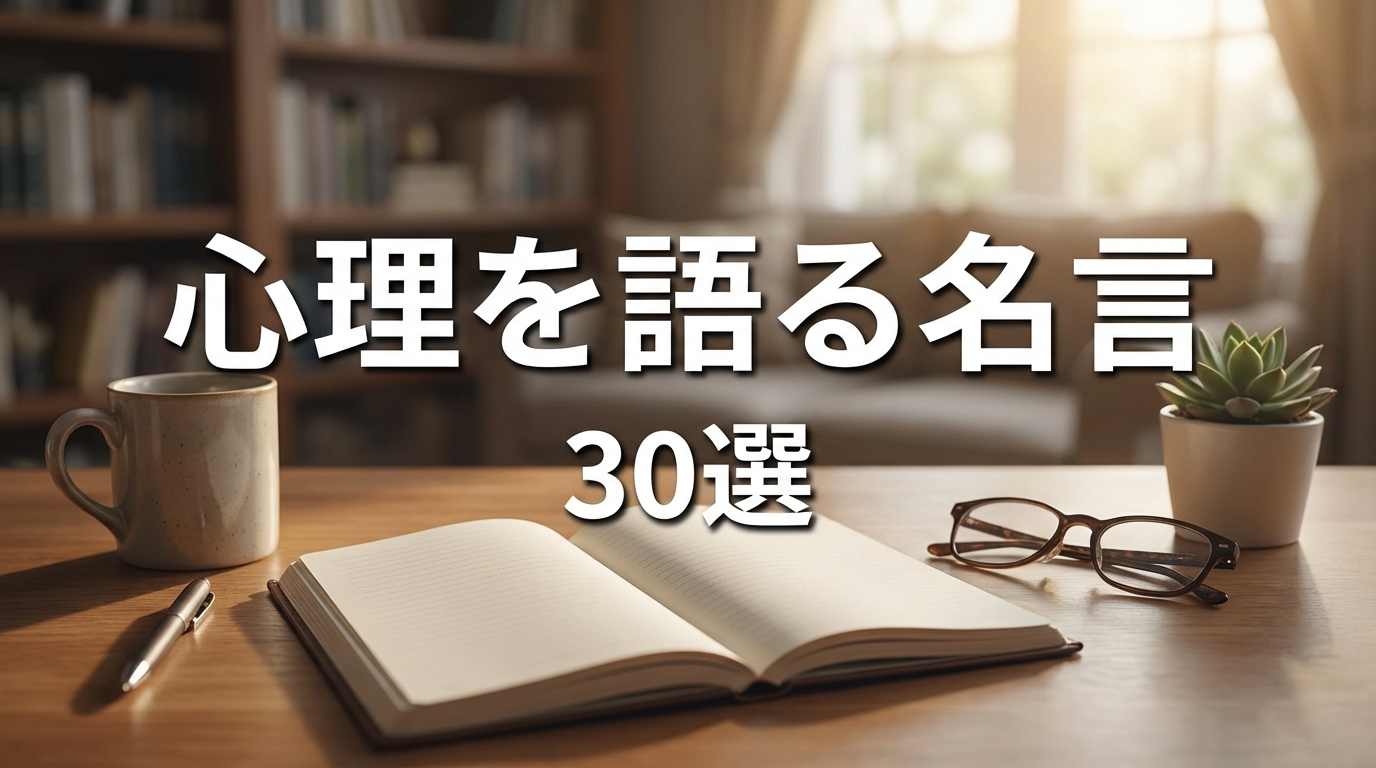 心理を語る名言30選