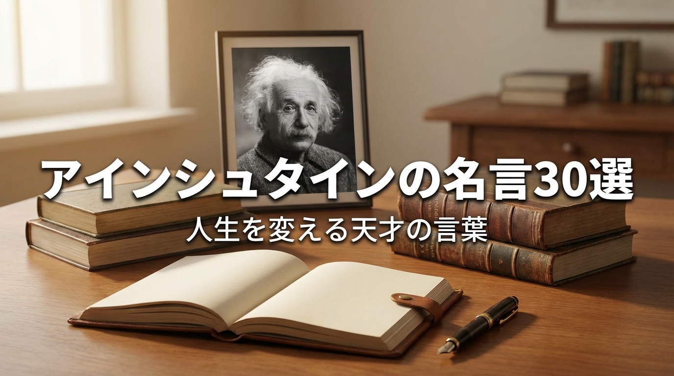 アインシュタインの名言30選｜人生を変える天才の言葉