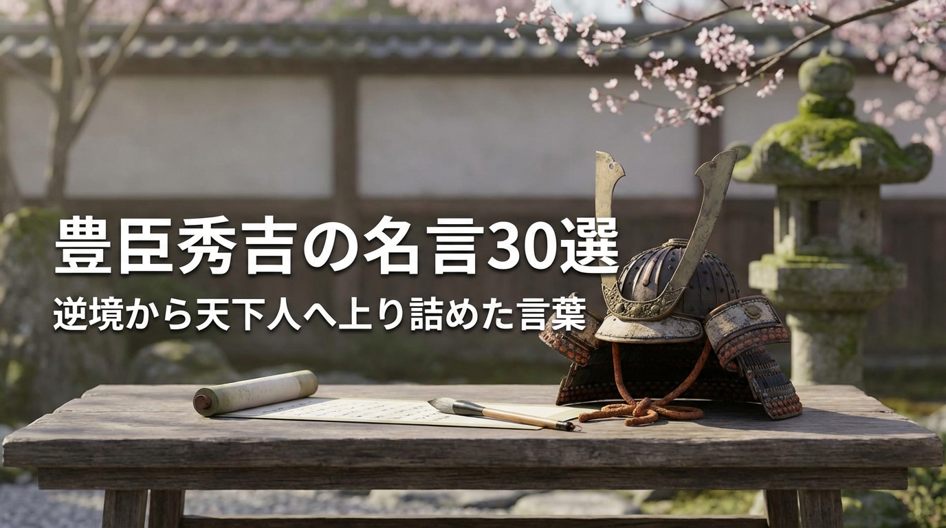 豊臣秀吉の名言30選|逆境から天下人へ上り詰めた言葉