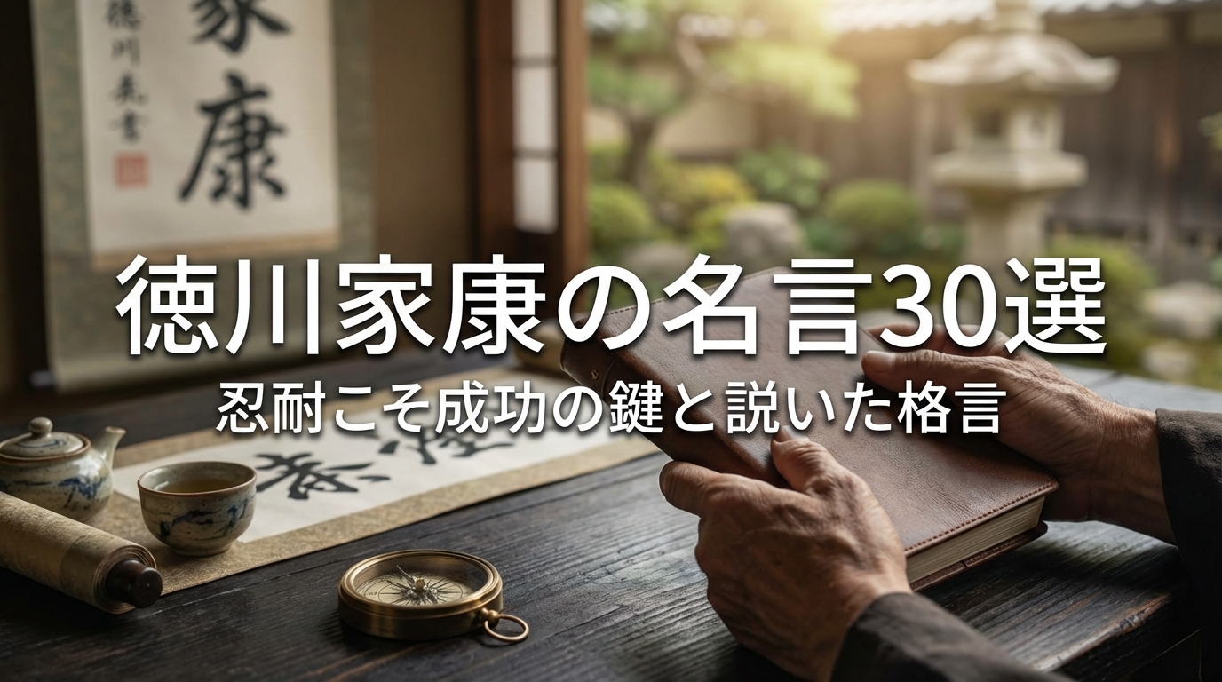 徳川家康の名言30選｜忍耐こそ成功の鍵と説いた格言