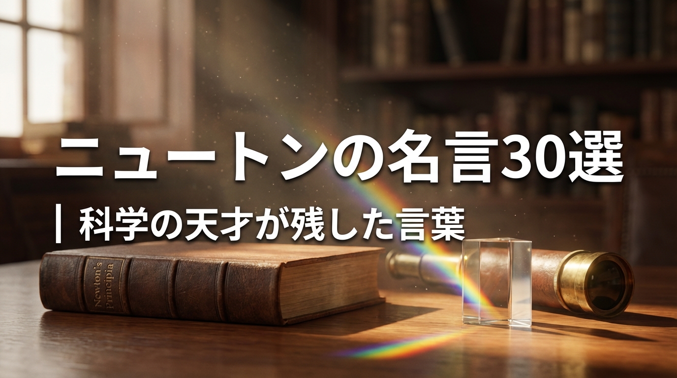 ニュートンの名言30選｜科学の天才が残した言葉
