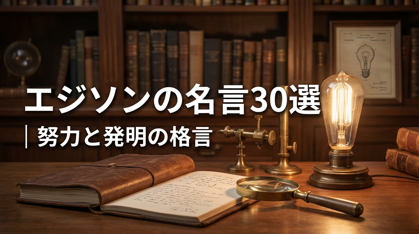 エジソンの名言30選|努力と発明の格言