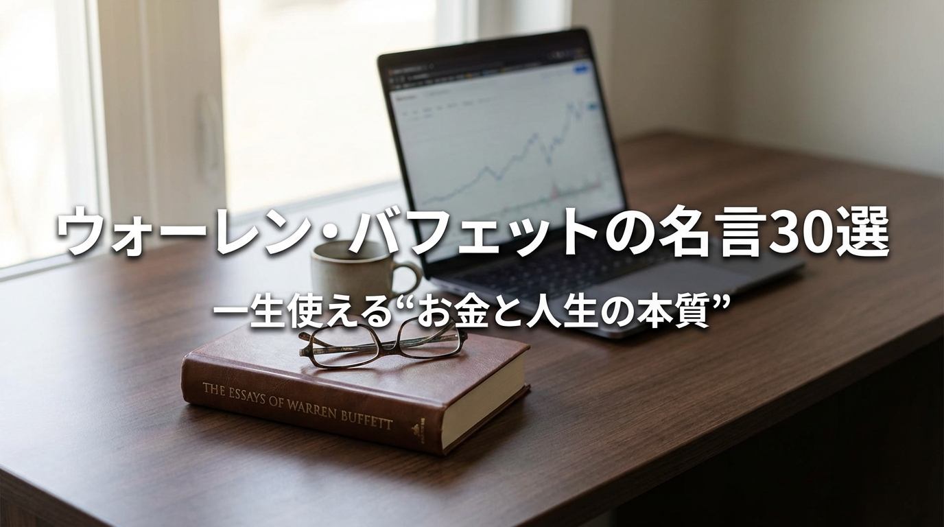 ウォーレン・バフェットの名言30選｜一生使える“お金と人生の本質”