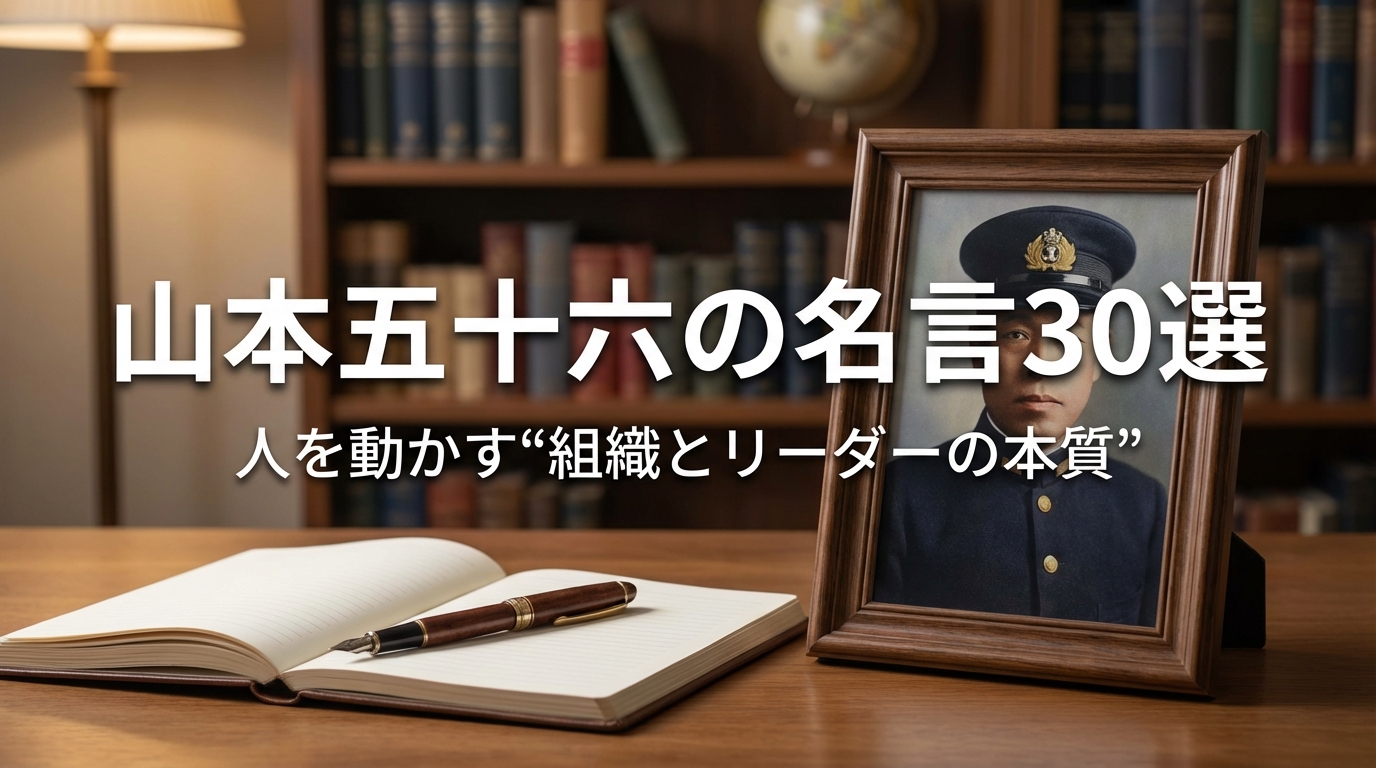 山本五十六の名言30選｜人を動かす“組織とリーダーの本質”