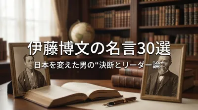 伊藤博文の名言30選｜日本を変えた男の“決断とリーダー論”