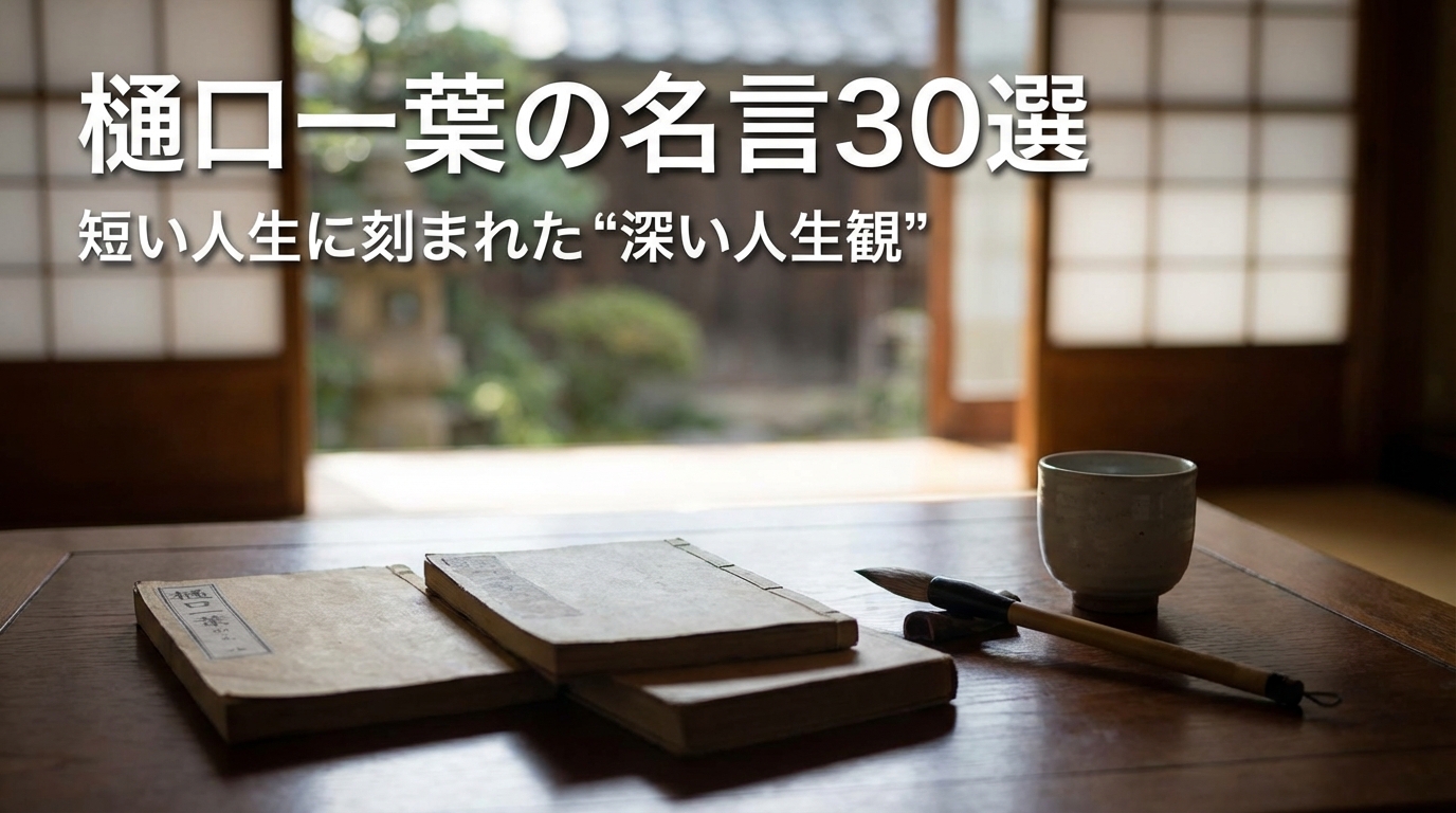 樋口一葉の名言30選|短い人生に刻まれた“深い人生観”