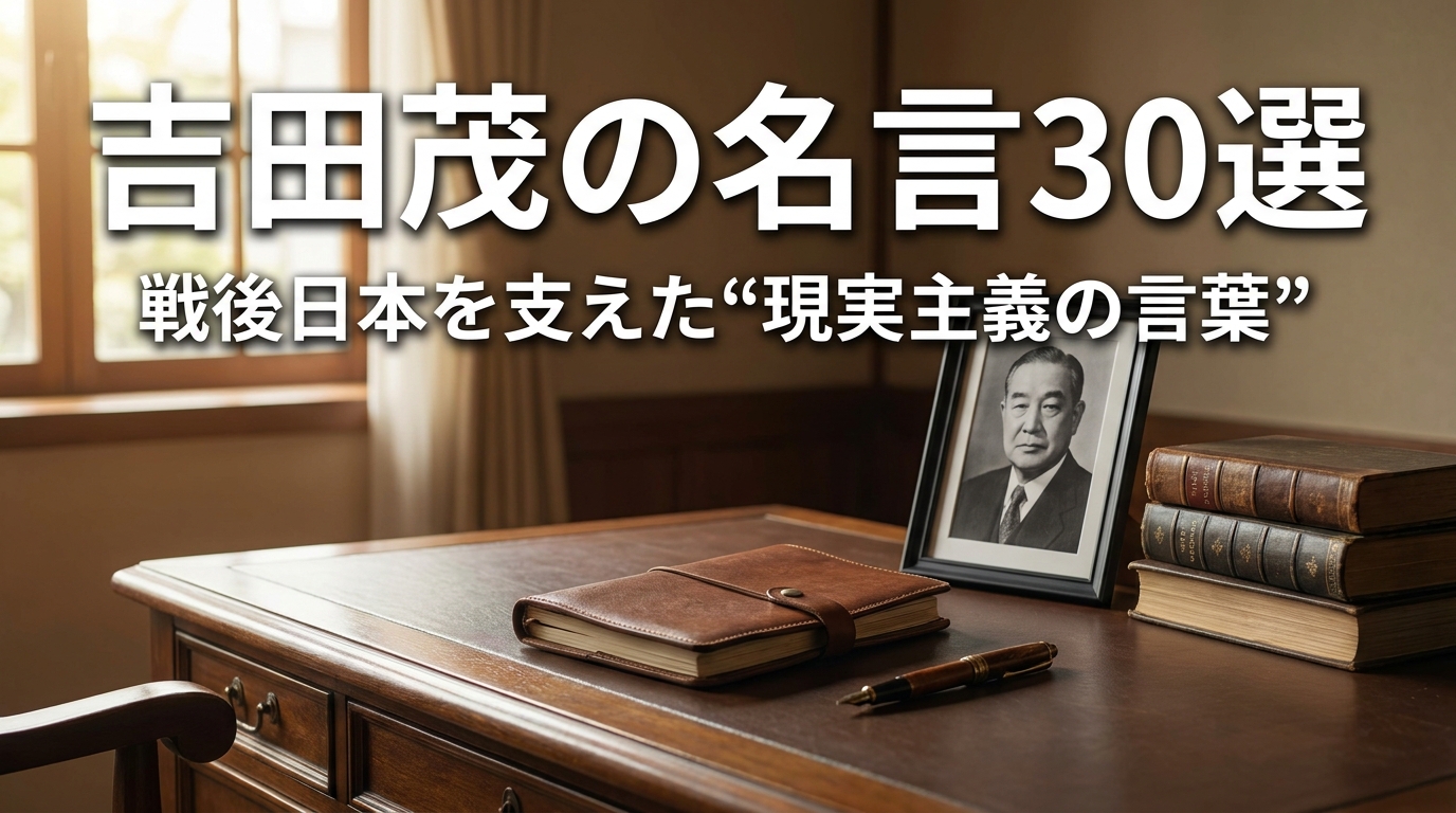 吉田茂の名言30選｜戦後日本を支えた“現実主義の言葉”