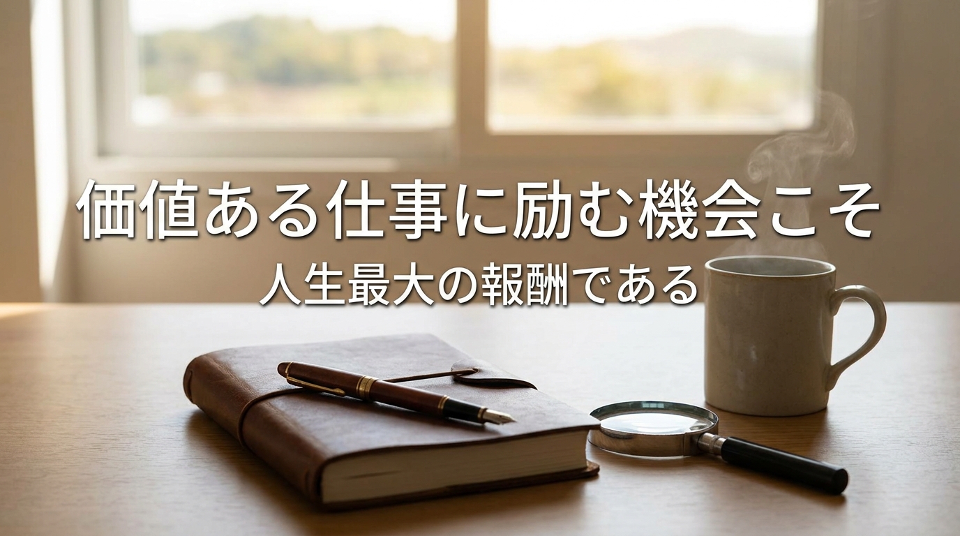 セオドア・ルーズベルトの名言「価値ある仕事に励む機会こそ人生最大の報酬である」の意味を考える