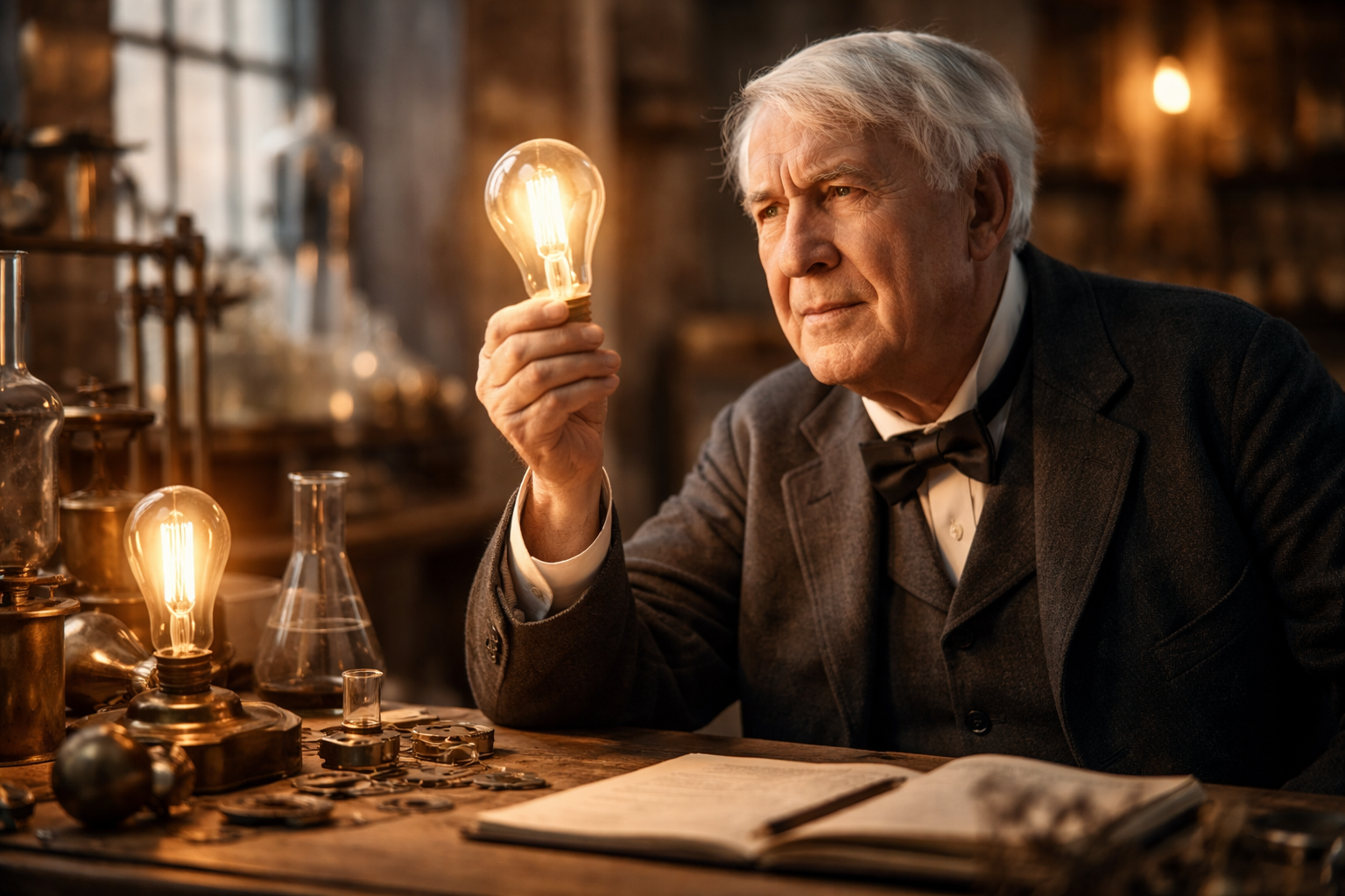 エジソンの名言30選|努力と発明の格言